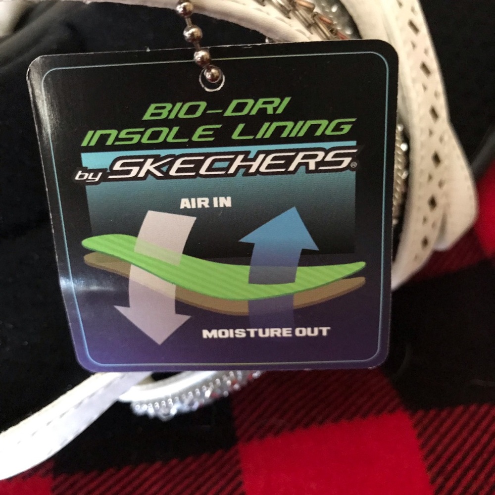 Skechers Memory Foam CALI Strappy Bling Sparkly Wedge Sandals NEW Size 9 39 - Picture 7 of 10